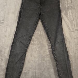 Abercrombie Fitch A&F Simone High Rise Black Super Skinny Jeggings 27/4 (008)